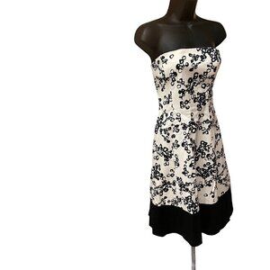 Coast (London) womens strapless dress US size 8 NEW  black / white  36 chest